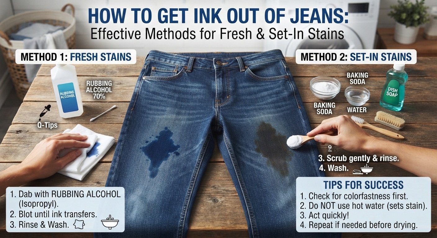 How to Get Ink Out of Jeans Effective Methods for Fresh and Set-In Stains