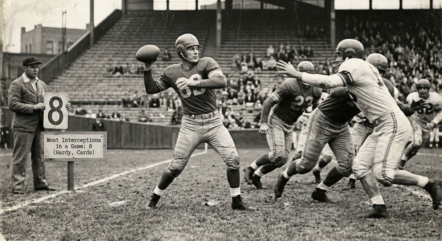 Most Interceptions in a Game: NFL Records