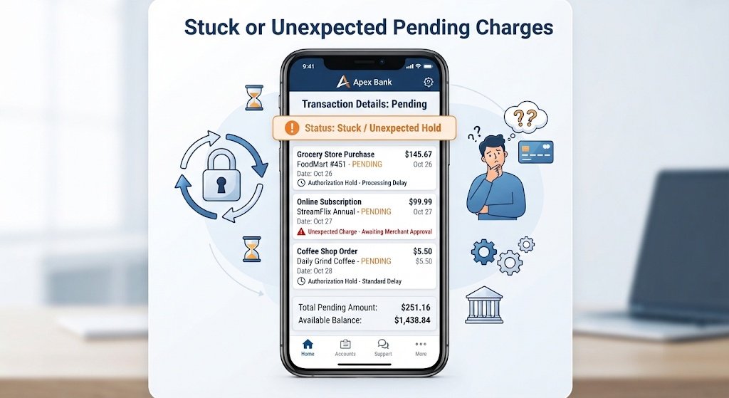 How long does a pending transaction take and what causes delays